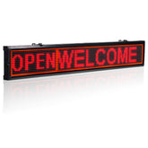 Leadleds 50 inches Length Indoor Led Sign Board WiFi Led Display Programmable Message Sign Tricolor for Office Store Wall Window - Leadleds